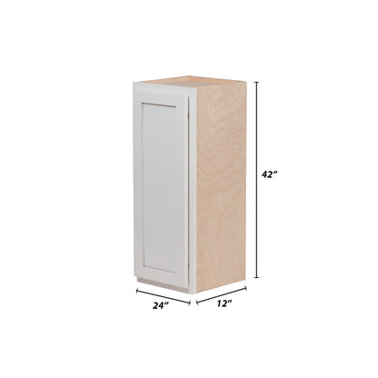 Backwoods Cabinetry RTA (Ready-to-Assemble) W2442 - Pure White 24"Wx42"Hx12"D Wall Cabinet