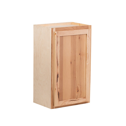 Backwoods Cabinetry RTA (Ready-to-Assemble) W1530 - Raw Hickory 15"Wx30"Hx12"D Wall Cabinet