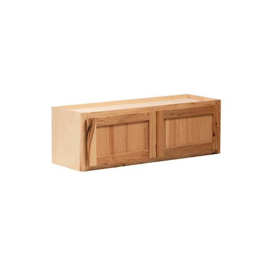 Backwoods Cabinetry RTA (Ready-to-Assemble) W3018.BUTT - Rustic Hickory Clear 30"Wx18"Hx12"D Microwave Wall Cabinet