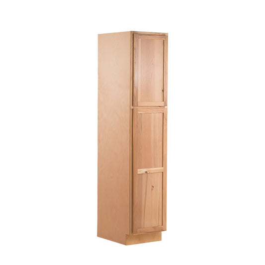 Backwoods Cabinetry RTA (Ready-to-Assemble) T1884.24.L Raw Hickory Pantry Cabinet 18"Wx84"Hx24"D