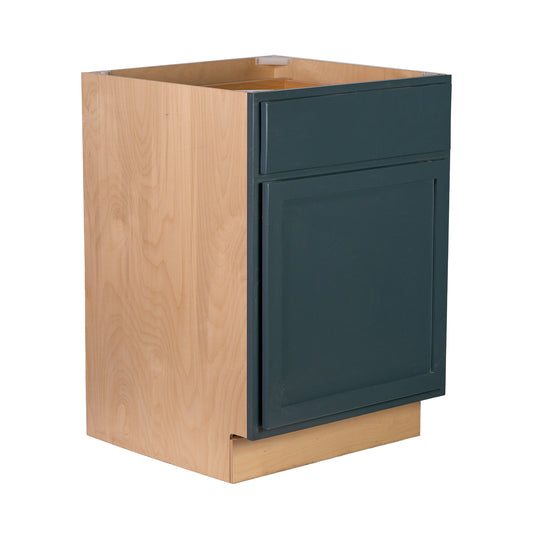 Backwoods Cabinetry RTA (Ready-to-Assemble) B15.L - Needlepoint Navy Base Cabinet | 15"Wx34.5"Hx24"D