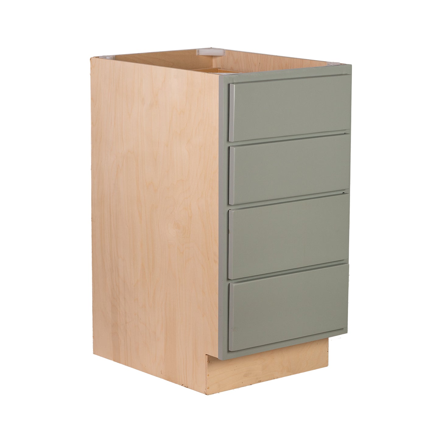 Backwoods Cabinetry RTA (Ready-to-Assemble) B18.4D - Magnetic Grey 4 Drawer 18" Base Cabinet | 18"Wx34.5"Hx24"D