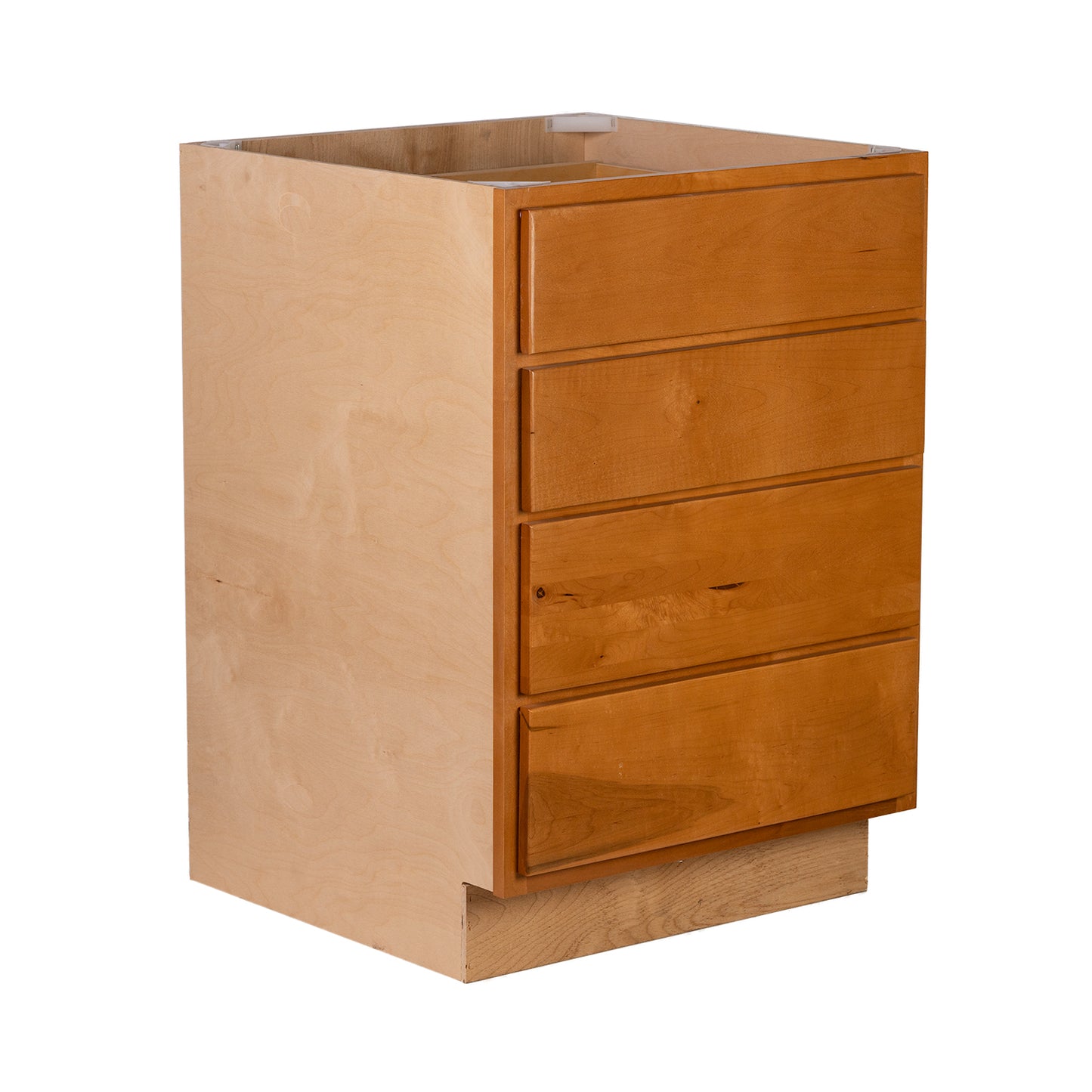 Backwoods Cabinetry RTA (Ready-to-Assemble) B18.4D - Provincial Stain 4 Drawer 18" Base Cabinet | 18"Wx34.5"Hx24"D