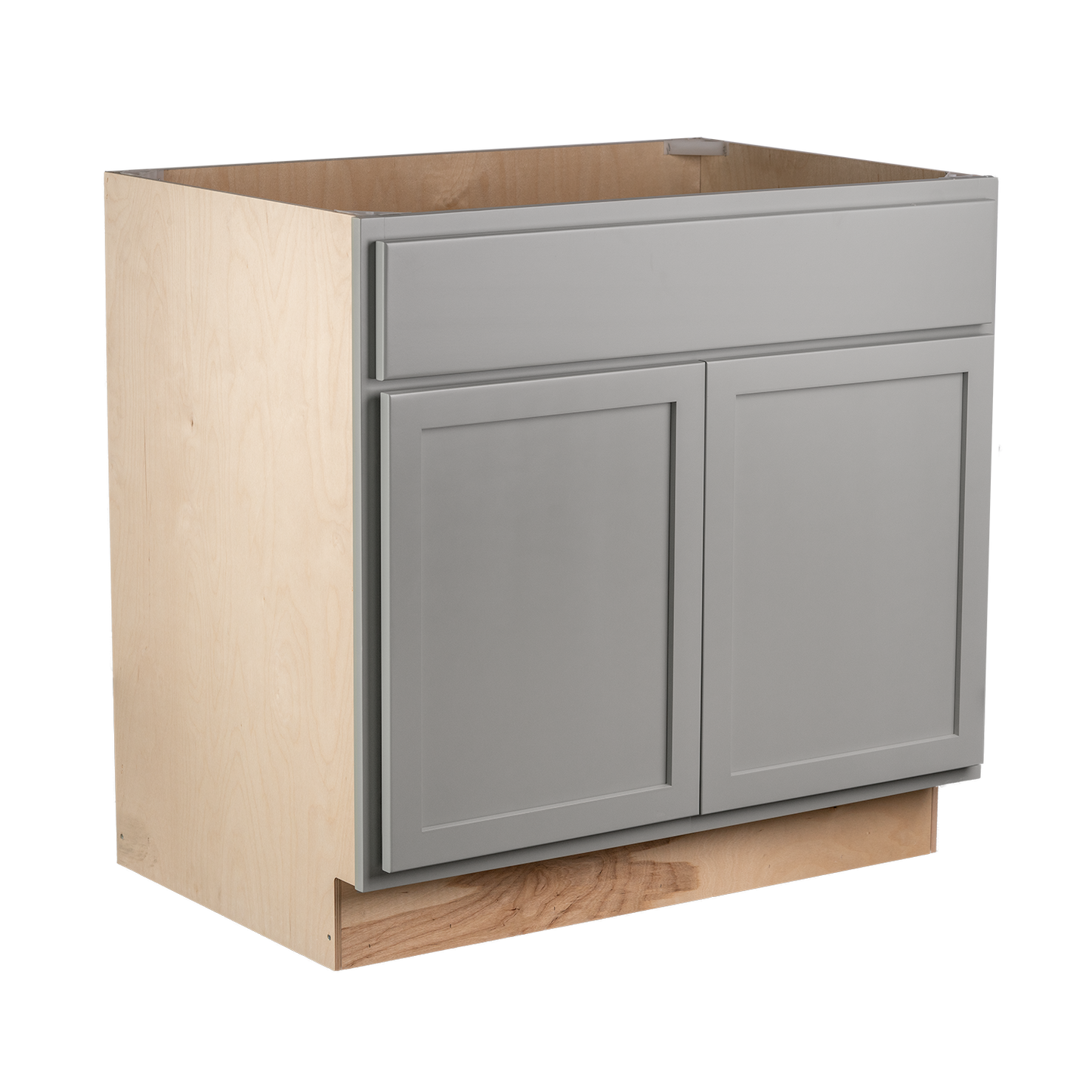 Backwoods Cabinetry RTA (Ready-to-Assemble) BS36.BUTT - Magnetic Grey 36" Sink Base Cabinet | 36"Wx34.5"Hx24"D