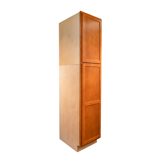 Backwoods Cabinetry RTA (Ready-to-Assemble) T1884.24.L Provincial Stain Pantry Cabinet 18"Wx84"Hx24"D