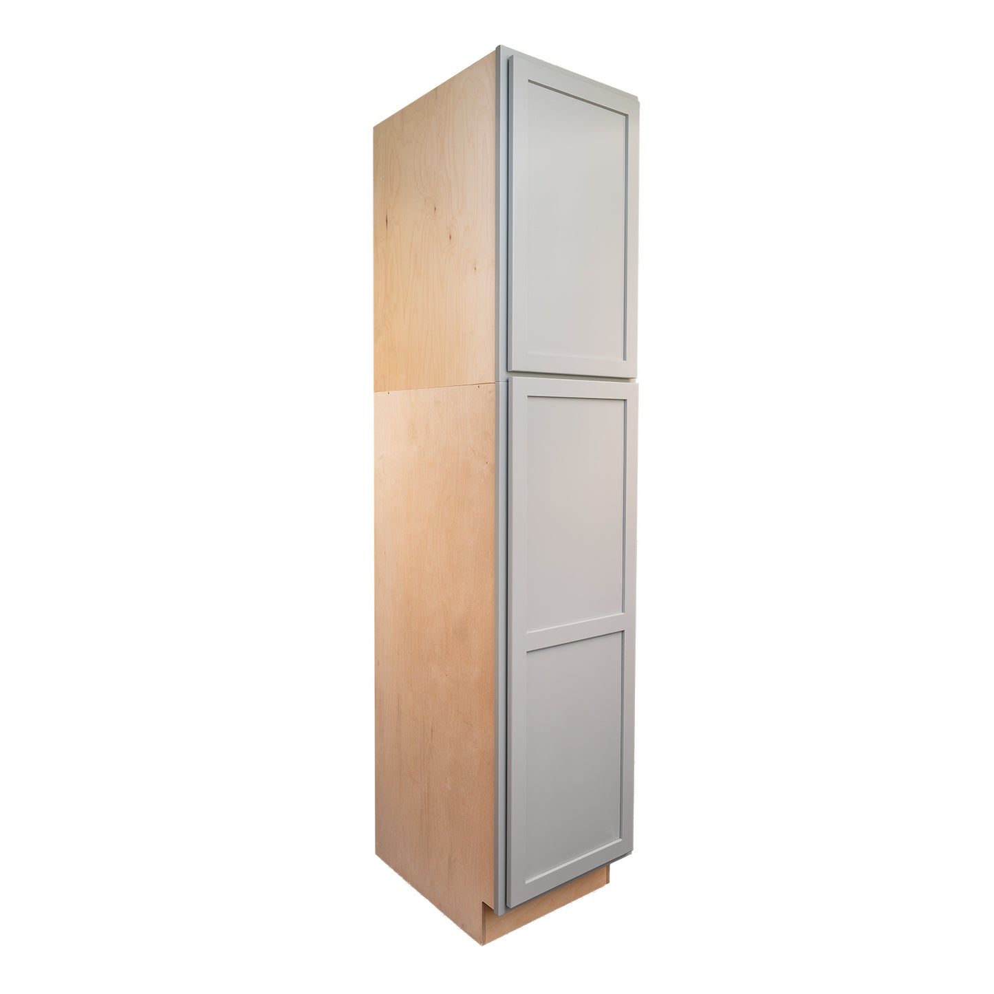 Backwoods Cabinetry RTA (Ready-to-Assemble) T1884.24.L - Magnetic Grey Pantry Cabinet 18"Wx84"Hx24"D