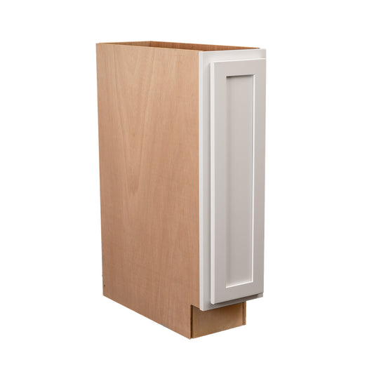 Backwoods Cabinetry RTA (Ready-to-Assemble) B9.FH.R - Pure White Base Cabinet | 9"Wx34.5"Hx24"D