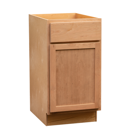 Backwoods Cabinetry RTA (Ready-to-Assemble) B12.L - Raw Cherry Base Cabinet | 12"Wx34.5"Hx24"D