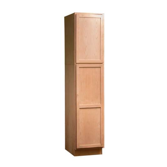 Backwoods Cabinetry RTA (Ready-to-Assemble) T1884.24.L Raw Cherry Pantry Cabinet 18"Wx84"Hx24"D