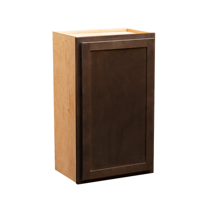 Backwoods Cabinetry RTA (Ready-to-Assemble) W1530 - Espresso Stain 15"Wx30"Hx12"D Wall Cabinet