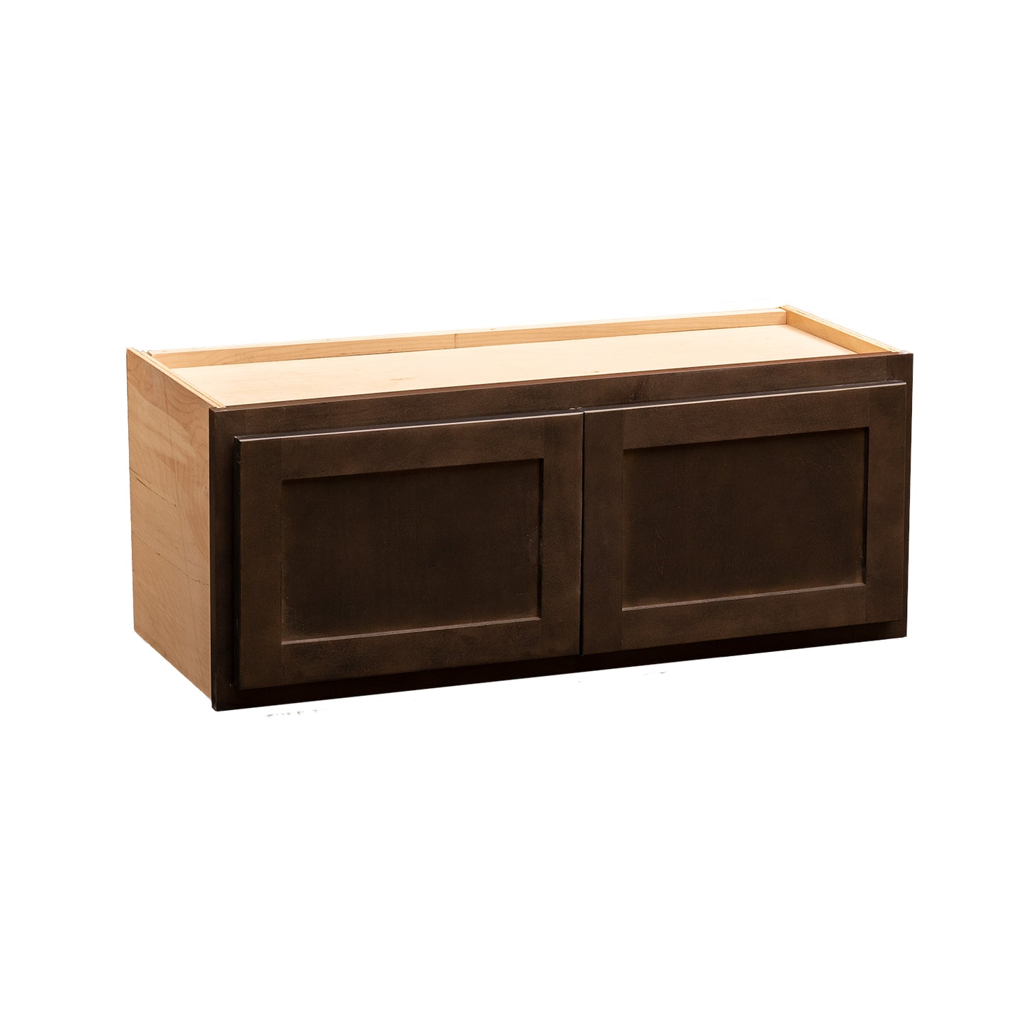 Backwoods Cabinetry RTA (Ready-to-Assemble) W3012.BUTT - Espresso Stain 30"Wx12"Hx12"D Wall Microwave