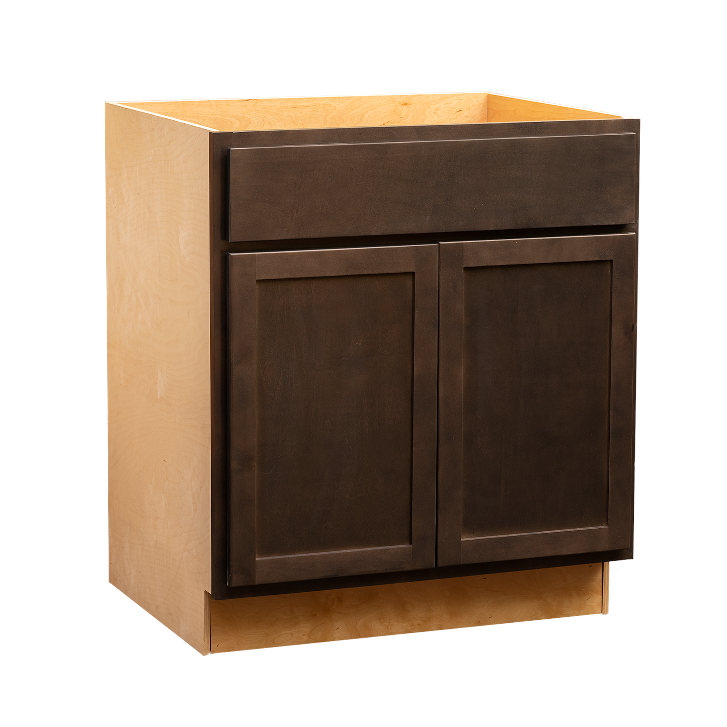 Backwoods Cabinetry RTA (Ready-to-Assemble) B30.BUTT - Espresso Stain Base Cabinet | 30"Wx34.5"Hx24"D