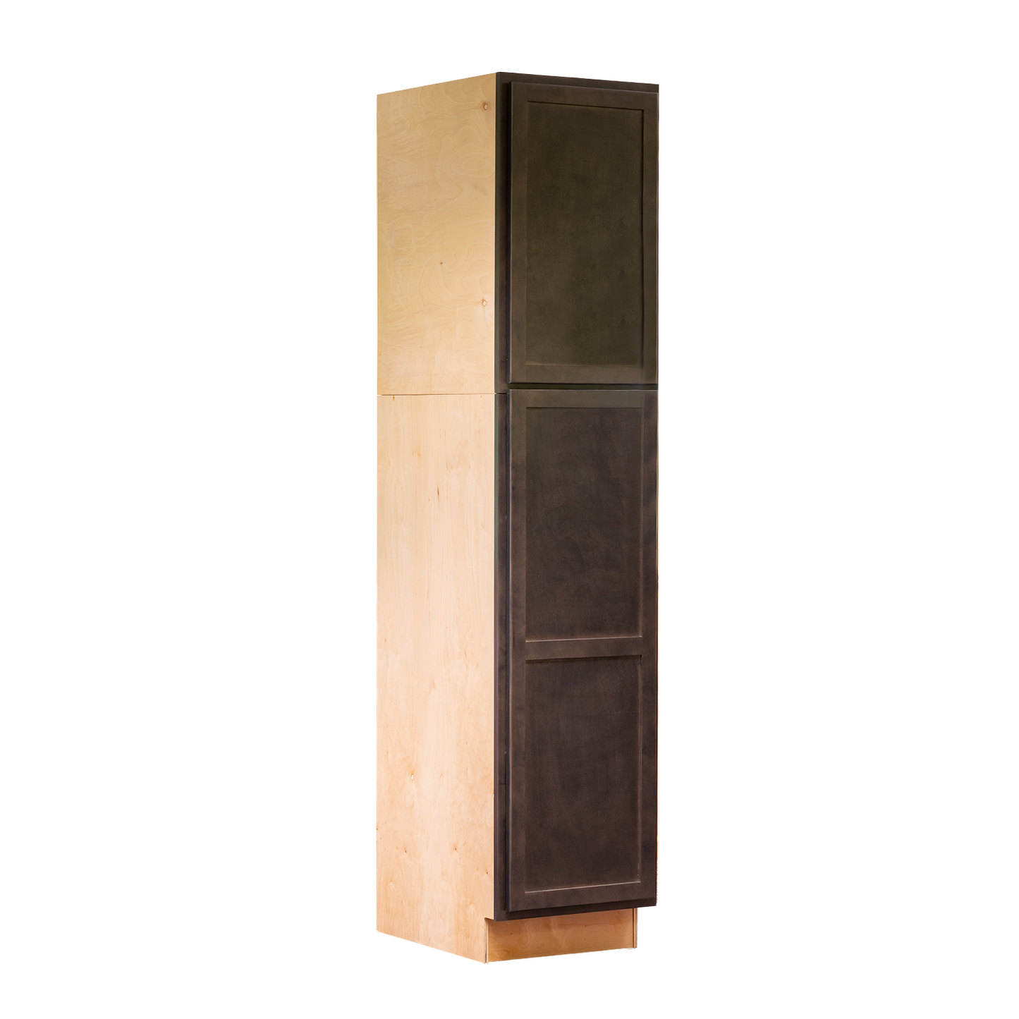 Backwoods Cabinetry RTA (Ready-to-Assemble) T1884.24.L - Espresso Stain Pantry Cabinet 18"Wx84"Hx24"D