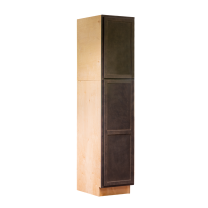 Backwoods Cabinetry RTA (Ready-to-Assemble) T1884.24.L - Espresso Stain Pantry Cabinet 18"Wx84"Hx24"D