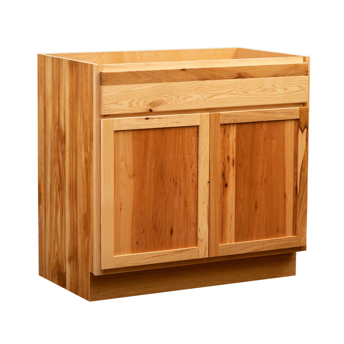 Backwoods Cabinetry RTA (Ready-to-Assemble) VSB42.34.21 - Rustic Hickory Clear Vanity Base Cabinet | 42"Wx34.5"Hx21"D