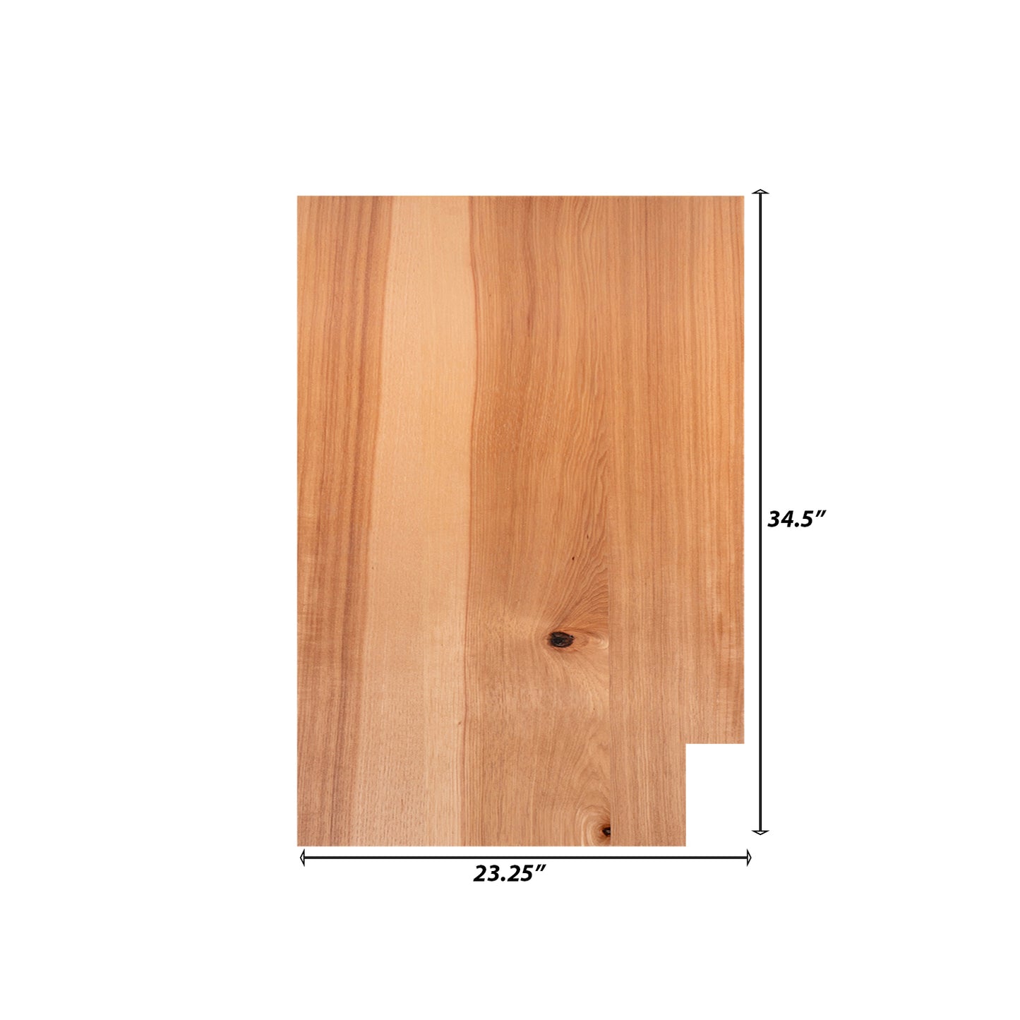 Backwoods Cabinetry RTA (Ready-to-Assemble) BSK2434.L - Rustic Hickory Clear .25"X23.25"X34.5" End Panel - Left Side