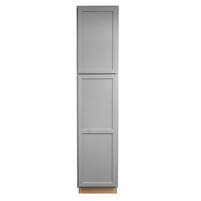 Backwoods Cabinetry RTA (Ready-to-Assemble) T1884.24.L - Magnetic Grey Pantry Cabinet 18"Wx84"Hx24"D