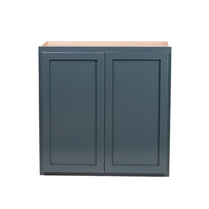 Backwoods Cabinetry RTA (Ready-to-Assemble) W3030.BUTT - Needlepoint Navy 30"Wx30"Hx12"D Wall Cabinet