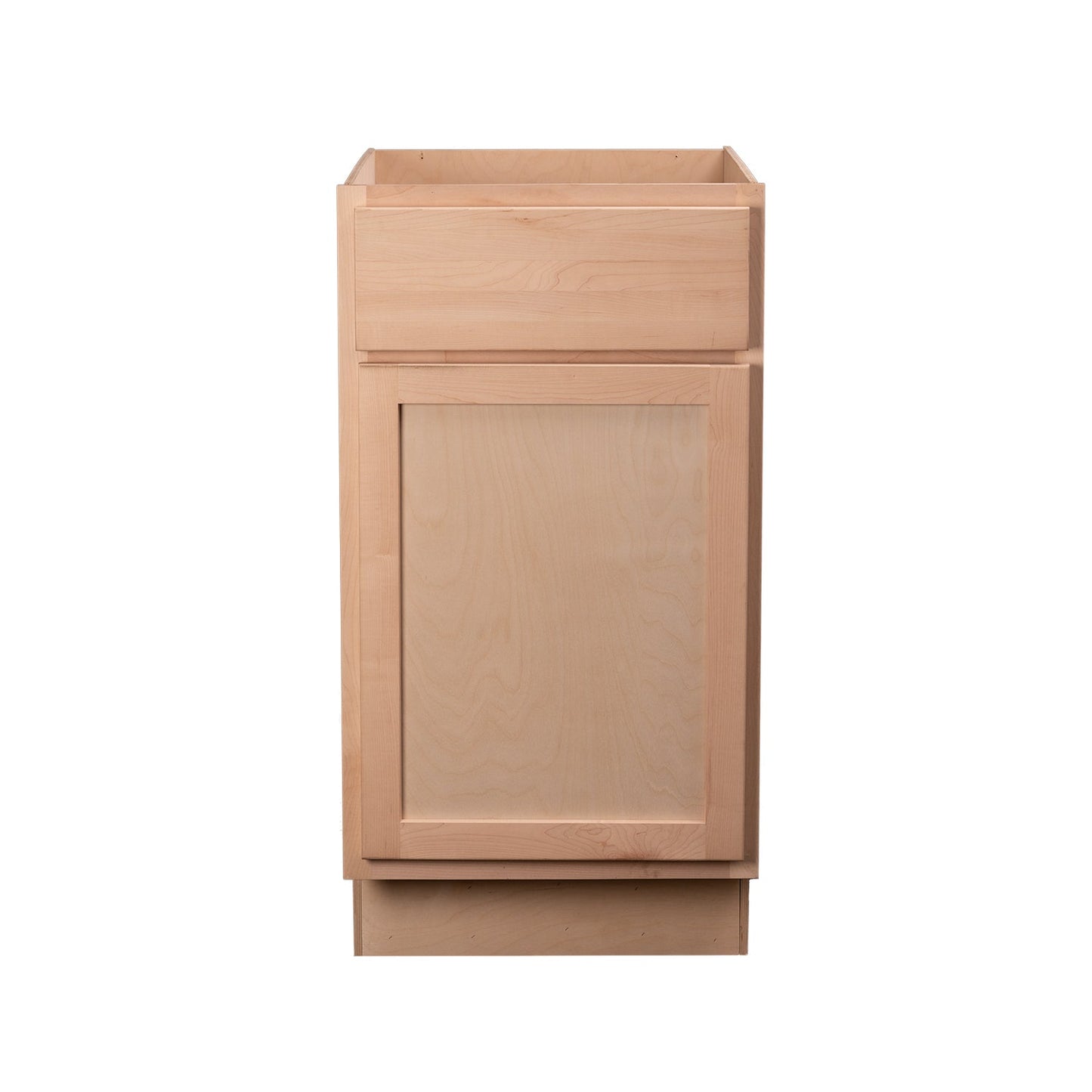 Backwoods Cabinetry RTA (Ready-to-Assemble) B21.L - Raw Maple Base Cabinet | 21"Wx34.5"Hx24"D