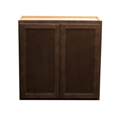 Backwoods Cabinetry RTA (Ready-to-Assemble) W3030.BUTT - Espresso Stain 30"Wx30"Hx12"D Wall Cabinet