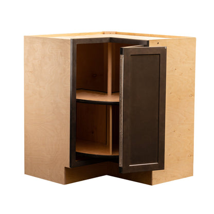 Backwoods Cabinetry RTA (Ready-to-Assemble) BLZS3030.18 - Espresso Stain Lazy Susan Cabinet | 18"D x 30" W x 34.5"