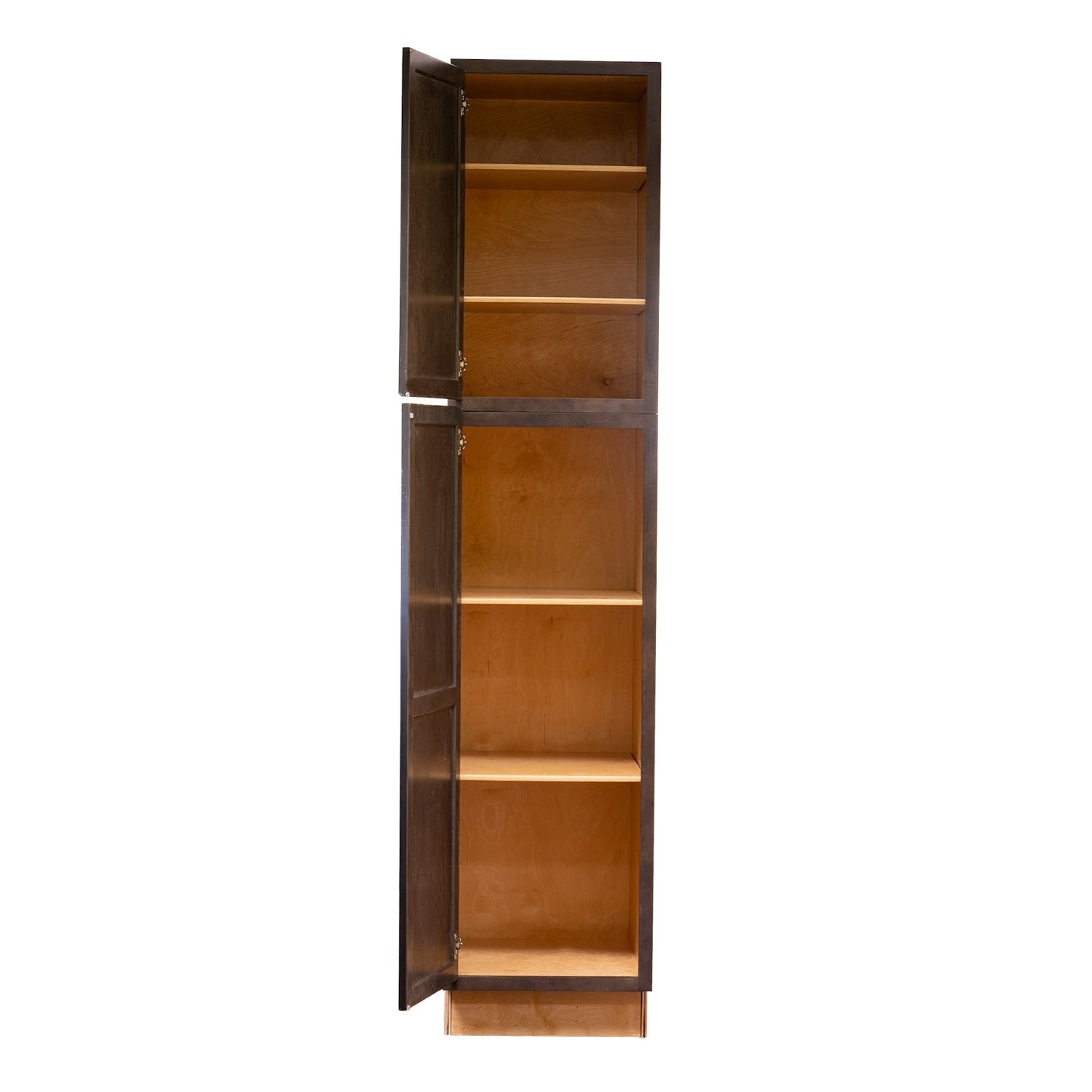 Backwoods Cabinetry RTA (Ready-to-Assemble) T1884.24.L - Espresso Stain Pantry Cabinet 18"Wx84"Hx24"D