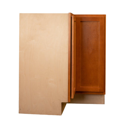 Backwoods Cabinetry RTA (Ready-to-Assemble) BLZS3030.18 - Provincial Stain Lazy Susan Cabinet | 18"D x 30" W x 34.5"